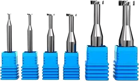 T Slot End Mill, 1pcs Carbide T Slot Milling Tungsten Steel End Mill Groove Machining Tool 3mm-20mm in Saudi Arabia