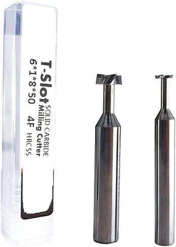 T Slot End Mill, 1pcs Carbide T Slot Milling Tungsten Steel End Mill Groove Machining Tool 3mm-20mm in Saudi Arabia