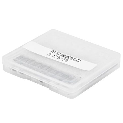 Fafeicy 10pcs 2.0mm Tungsten Steel End Mill Cutter Spiral Flute CNC Bit for Wood Acrylic Plastic (شفرة واحدة) in Kuwait