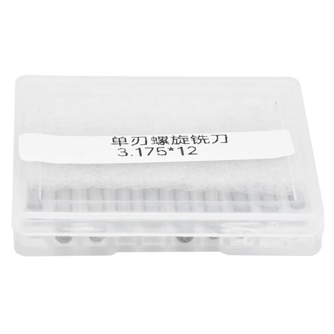 Fafeicy 10pcs 2.0mm Tungsten Steel End Mill Cutter Spiral Flute CNC Bit for Wood Acrylic Plastic (شفرة واحدة) in Kuwait