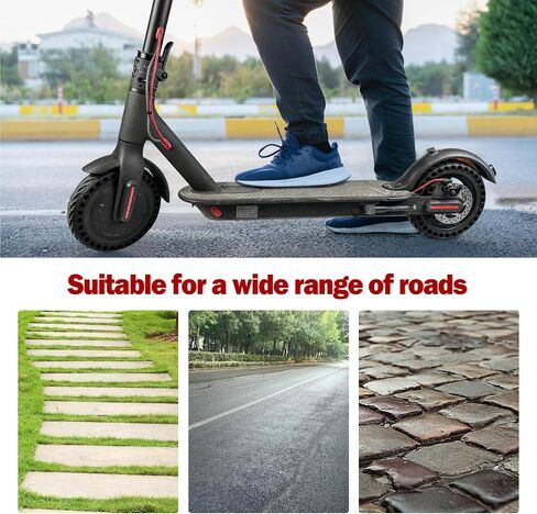 8.5x2 Inch Solid Tire for Gotrax GXL V2/XR/APEX/Ultra Xiaomi M365/M365 Pro/Pro 2/1S Electric Scooter Front or Rear Wheels Replacement 50/75-6.1 Tires (Black 1pcs) in Kuwait
