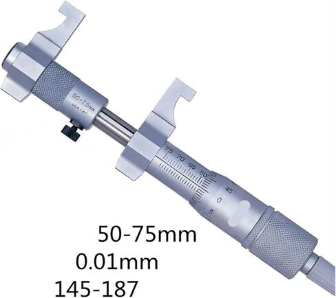 داخل micrometers145-185 5-30mm 145-186 25-50mm 145-187 50-75mm 145-188 75-100mm 145-189 100-125mm نوع الفرجار (50-75 مم 145-187) in Kuwait