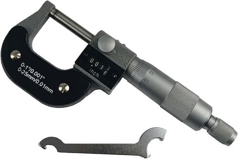 0-25/0-1" 0.001"25-50mm Outside Micrometer with Counter Read Digital Micrometer Counter Micrometer Thickness Gauge Tool(0-1IN) in Kuwait