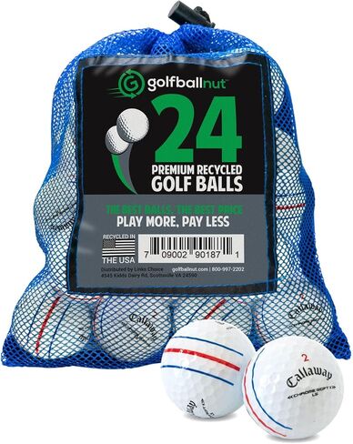 تم استخدامه وإعادة تدويره لـ Callaway Chrome Soft X LS بالقرب من Mint- 4A Calls Golf Balls Bag Bag in Kuwait