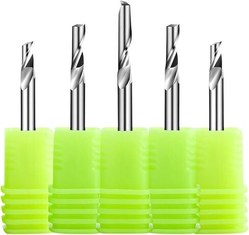 Vsharp 4mm Shank 1 Cutter Flute Milling Cutter لتلميع ألومنيوم Tungsten Steel Cnc Cutter End Mill Mill for Aluminium (4x25x45) in Kuwait