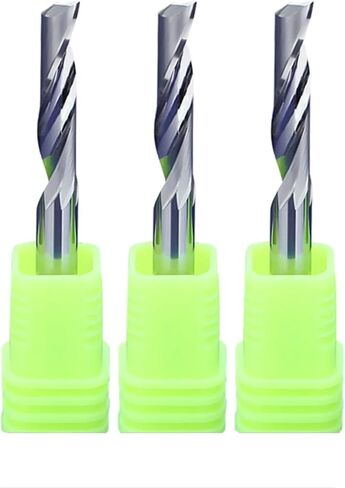 Vsharp 4mm Shank 1 Cutter Flute Milling Cutter لتلميع ألومنيوم Tungsten Steel Cnc Cutter End Mill Mill for Aluminium (4x25x45) in Kuwait