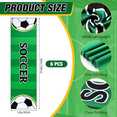 12 Pcs Sport Party Favors with 40 x 12 Inch Soccer Cooling Towels and 13 Inch Soccer Ball Drawstring Backpack Microfiber Ice Towels String Bag for Athletes Gym Camp Team Gifts in Saudi Arabia