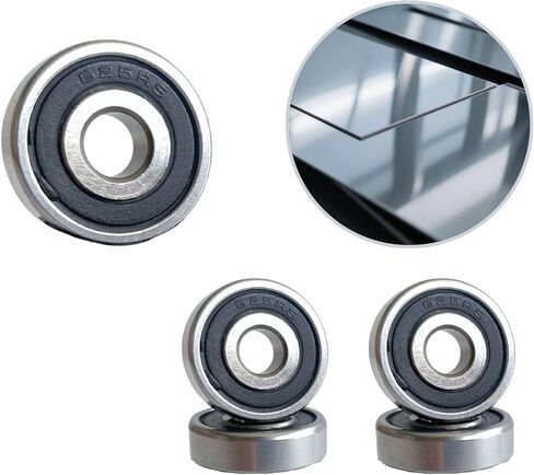 Sonorphine［10 Pack］606-2RS Ball Bearings–Bearing Steel and Double Rubber Sealed Miniature Deep Groove Ball Bearings for Drone Motors, Medical Devices, Printers(6x17x6mm) in Saudi Arabia
