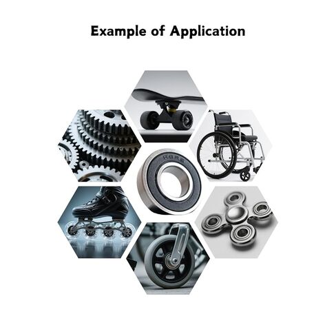 Sonorphine［10 Pack］606-2RS Ball Bearings–Bearing Steel and Double Rubber Sealed Miniature Deep Groove Ball Bearings for Drone Motors, Medical Devices, Printers(6x17x6mm) in Kuwait