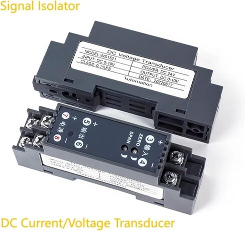 1pcs 1 in 1 Out DC Voltage 0-500V to 0-10V 4-20mA 0-5V Signal Isolator 0-75mV 0-60mV 20-4mA Signal Converter(Output -5-5V) in Kuwait
