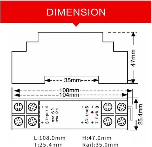 1pcs 1 in 1 Out DC Voltage 0-500V to 0-10V 4-20mA 0-5V Signal Isolator 0-75mV 0-60mV 20-4mA Signal Converter(Output -5-5V) in Kuwait
