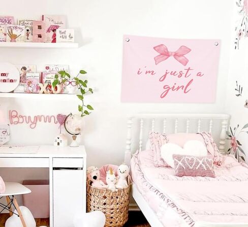 Ice Whitey Preppy Coquette Room Decor ، لافتة ديكور القوس الوردي لحضانة Toddler Teen Girls Room Bedroom Bathor in Kuwait