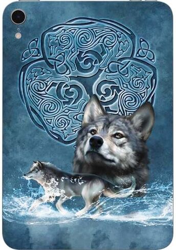 Skinit Decal Tablet Skin Compatible with iPad Mini 7 (2025) - Officially Licensed Celtic Wolf by Brigid Ashwood Design in Saudi Arabia