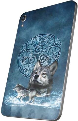 Skinit Decal Tablet Skin Compatible with iPad Mini 7 (2025) - Officially Licensed Celtic Wolf by Brigid Ashwood Design in Saudi Arabia