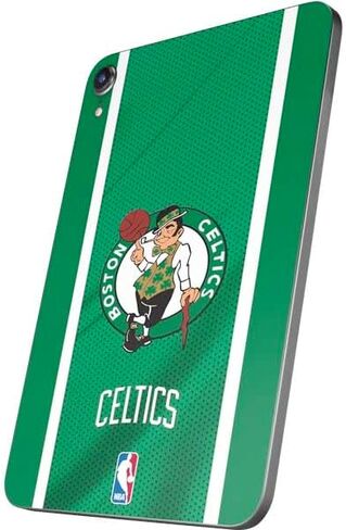 Skinit Decal Tablet Skin Compatible with iPad Mini 7 (2025) - Officially Licensed NBA Boston Celtics Black Secondary Logo Design in Saudi Arabia