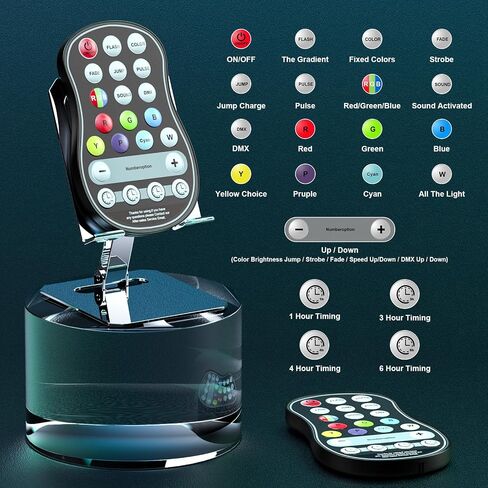 U'King 36W Wireless Uplights, 18 RGB Stage Lights, Rechargeable Par Lights with DMX512 & Sound-Activated Mode, LED Par Can for Party Event Wedding Show, 4 Pack in Kuwait