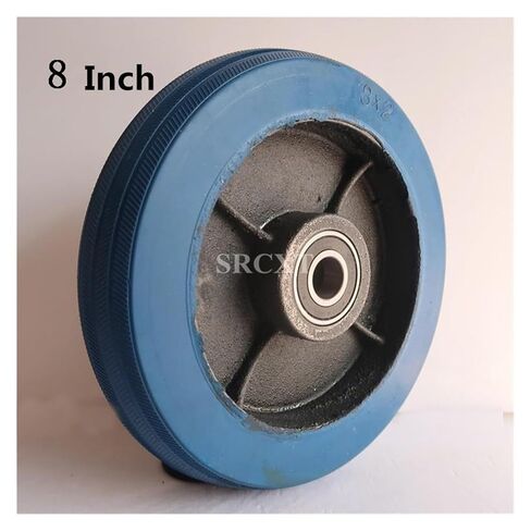 1 حزمة 8 بوصة العجلة واحدة العجلة سميكة الأزرق مرنة مرنة مقاومة للارتداء عربة محرك أقراص in Kuwait