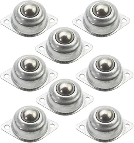 4pcs دوران كرة الدوران العالمي عجلات العجلة 1/2 بوصة نقل بكرة أسطوانة مثبتة على النقل (4pcs نايلون) in Kuwait