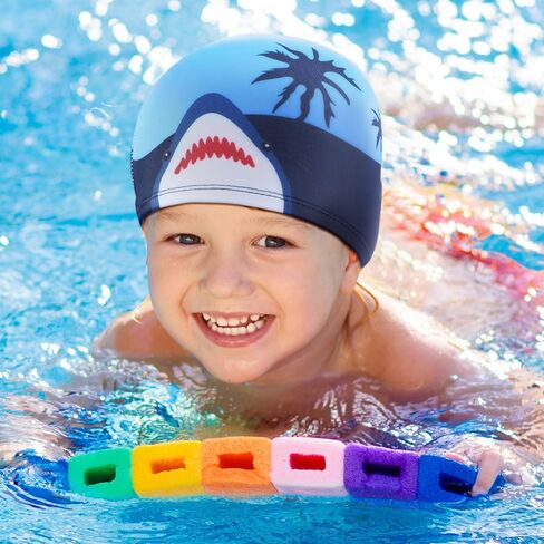 4 Pcs Kids Swim Caps for Boys Girls Toddler Age 2-12 Breathable Elastic Bathing Pool Swimming Hat for Long Short Hair Children in Saudi Arabia