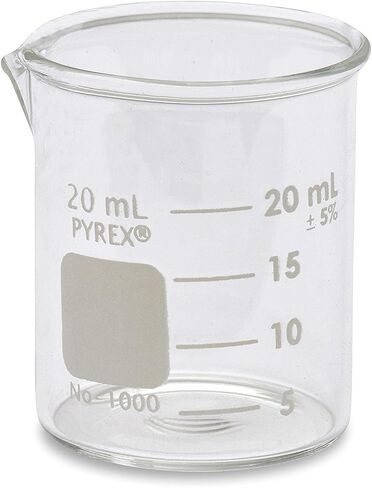 Corning 1000-20 Pyrex Low Form Griffin Beaker ، 20 مل in Saudi Arabia