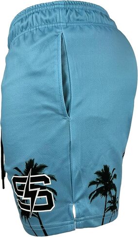 Mesh Shorts - Perfect for Basketball or Gym - Athletic Double-Layer Mesh Shorts - Fitness & Casual Style in Kuwait