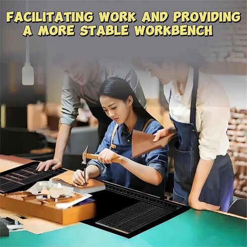 متين 43x16 بوصة حصيرة Workbench - سطح مطاط قابلة للطي مع مقاييس قياس SAE/Metric ، تصميم محمول 1.5 رطل ، يشمل حقيبة حمل - مثالية للديرز ، النجارين والمصلحة in Saudi Arabia
