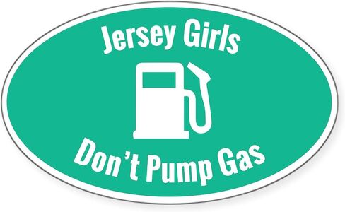 لا تضخ فتيات Cafepress Jersey الغاز (Aqua) الملصق in Saudi Arabia