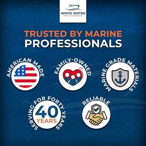 المياه البيضاء - البحرية 316 من النايلون الفولاذ المقاوم للصدأ من خلال بدن Scupper | 1-1/2 "خرطوم ، 2-1/4" قطع | للقارب ، اليخت ، السباكة - 6656N -SCP in Kuwait