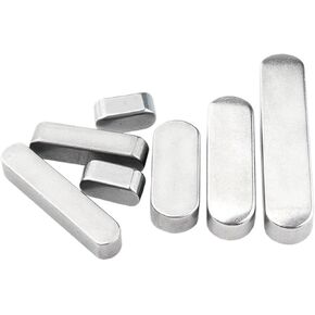 304 من الفولاذ المقاوم للصدأ GB1096 نوع مسطح مفتاح Dowel محرك محرك المفتاح الموازي المفتاح M5 M6 end end مفتاح (5x5x35 5pcs) in Kuwait