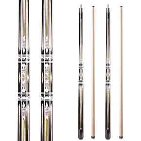 58" Professional Pool Cue Stick Set- Canadian Maple Shaft with Irish Linen Wrap, 13mm Leather Tip, Brass Joint; Includes Glove Cue Bag in Saudi Arabia