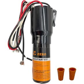 Zero HS21 Start Kit Replacement RCO210 3 in 1 Compressor Hard Start Capacitor Kit For Refrigerators & Freezers 1/12-1/2 H.P. 110 to 125 VAC in Kuwait