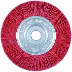 1/2-Inch to 5/8-Inch (1 Piece) Coarse Nylon Wheel Brush with 6-Inch Diameter for Removal of Rust, Paint, Stain, Tarnish and Corrosion on Metal and Wood in Saudi Arabia