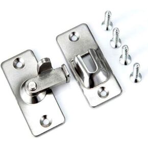Portable Door Lock, 90 Degree Right Angle Door Lock Buckle,Security Door Lock Bolt,Stainless Steel Gate Latch,Safety Sliding Door Latch in Saudi Arabia