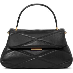 kate spade new york Grace DOT FINE Grain Leather Small top Handle, Black Multi in Kuwait