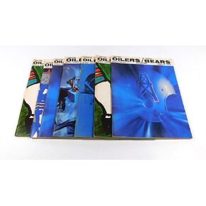 Lot of (7) Different 1970 Houston Oilers NFL Football Programs - NFL Programs in Saudi Arabia