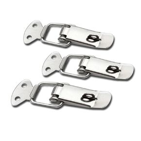 1Pcs 201 Stainless Steel Toggle Hasp Latch Flat Beak Drawer Latch Lock Box Wooden Case Fixed Clasp Buckle Lock 106 in Kuwait