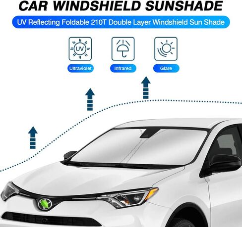 KUST مخصصة ملائمة الزجاج الأمامي الظل أشعة الشمس لعام 2024 2025 2026 HYUNDAI KONA SUNSHADE WINDAY SUN SUN PONGEROS in Saudi Arabia