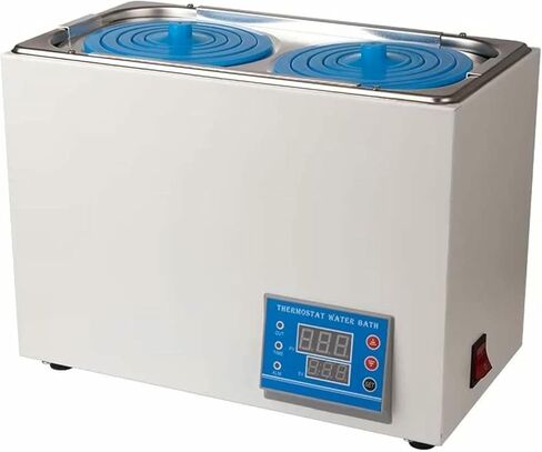 Digital Thermostatic Laboratory Water Bath - Scientific Heating Bath with Electric Heater, Stainless Steel Coating with Digital Screen and Protective Cover in Saudi Arabia