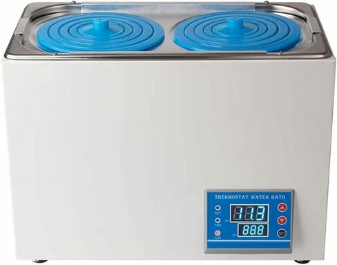 Digital Thermostatic Laboratory Water Bath - Scientific Heating Bath with Electric Heater, Stainless Steel Coating with Digital Screen and Protective Cover in Saudi Arabia