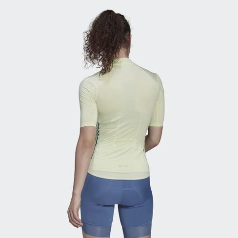 adidas The Short Sleeve Cycling Jersey Women's, Green, Size S in Saudi Arabia