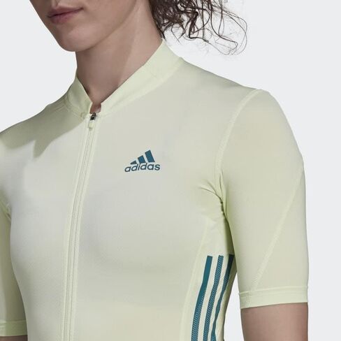 adidas The Short Sleeve Cycling Jersey Women's, Green, Size S in Saudi Arabia
