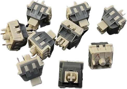 10PCS Silent Gray White Shaft 62g Five Legged Linear Gold-Plated Spring Mechanical Keyboard Shaft Body in Saudi Arabia