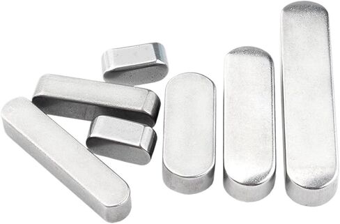 304 من الفولاذ المقاوم للصدأ GB1096 نوع مسطح مفتاح Dowel محرك محرك المفتاح الموازي المفتاح M5 M6 end end مفتاح (5x5x35 5pcs) in Kuwait