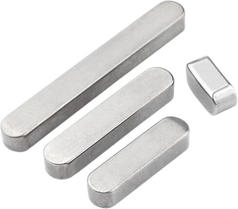 304 من الفولاذ المقاوم للصدأ GB1096 نوع مسطح مفتاح Dowel محرك محرك المفتاح الموازي المفتاح M5 M6 end end مفتاح (5x5x35 5pcs) in Kuwait