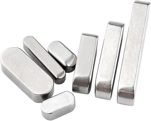 304 من الفولاذ المقاوم للصدأ GB1096 نوع مسطح مفتاح Dowel محرك محرك المفتاح الموازي المفتاح M5 M6 end end مفتاح (5x5x35 5pcs) in Kuwait