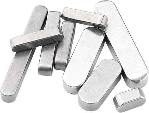 304 من الفولاذ المقاوم للصدأ GB1096 نوع مسطح مفتاح Dowel محرك محرك المفتاح الموازي المفتاح M5 M6 end end مفتاح (5x5x35 5pcs) in Kuwait