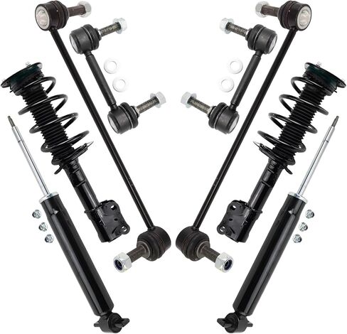 TRQ Front and Rear Suspension Kit Complete Strut & Coil Spring Assembly Shock Absorber Sway Bar Stabilizer Link Compatible with 2011-2014 Scion xD in Saudi Arabia