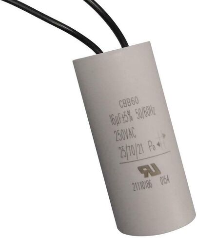 250VAC 16UF CBB60 Motor Run Capacitor 16 UF/MFD 250 VAC 250V AC 30X65MM UL المدرجة (25/70/21) in Saudi Arabia