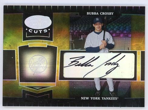 Bubba Crosby Autographed 2004 Leaf Certified Cuts #132 - MLB Autographed Baseball Cards in Saudi Arabia