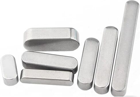 304 من الفولاذ المقاوم للصدأ GB1096 نوع مسطح مفتاح Dowel محرك محرك مفتاح موازي M3 M4 مفتاح رأس الجولة (3x3x16 20pcs) in Kuwait